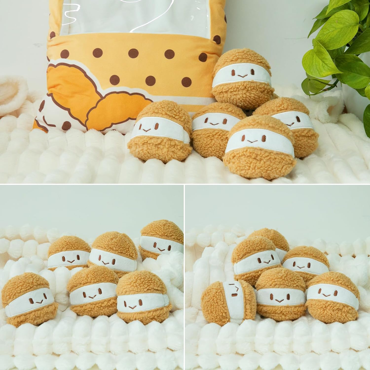 42CM Cute Throw Pillow Plush Removable Cheesy Puffs Stuffed Animal Plush Toy Food Plushie For Christmas Birthday Gifts Bed Couch Room Decor