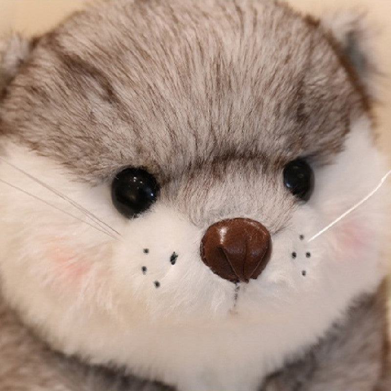 45CM Gray Sea Otter Pillow Soft Plush Toys Stuffed Animal Plushies Birthday Gift For Kids Adult Mascot Xmas Gifts 