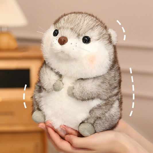 45CM Gray Sea Otter Pillow Soft Plush Toys Stuffed Animal Plushies Birthday Gift For Kids Adult&nbsp; Mascot Xmas Gifts