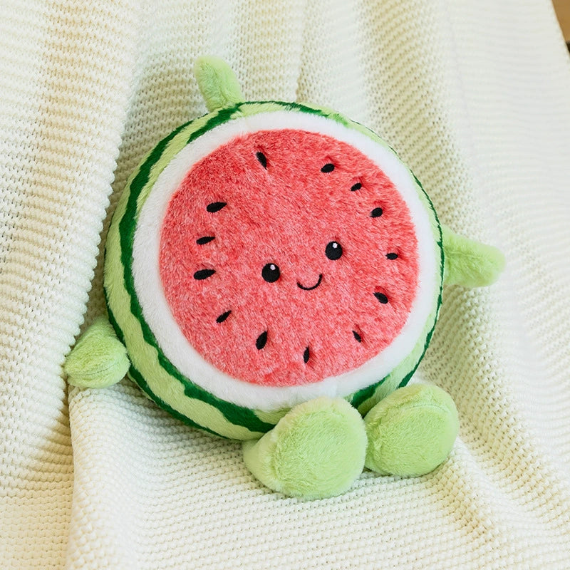 45CM Watermelon Fruit Pillow Stuffed Doll Plush Toy Soft Birthday Gift For Kids Mascot Home Decor
