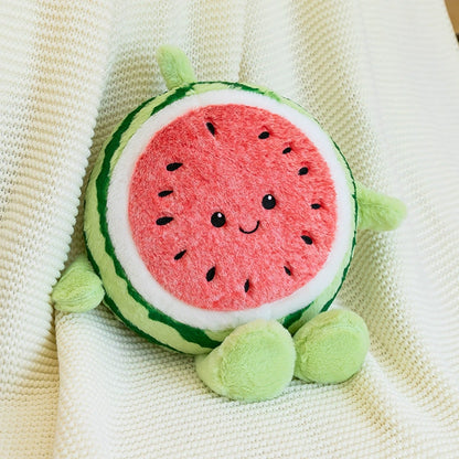 45CM Watermelon Fruit Pillow Stuffed Doll Plush Toy Soft Birthday Gift For Kids Mascot Home Decor