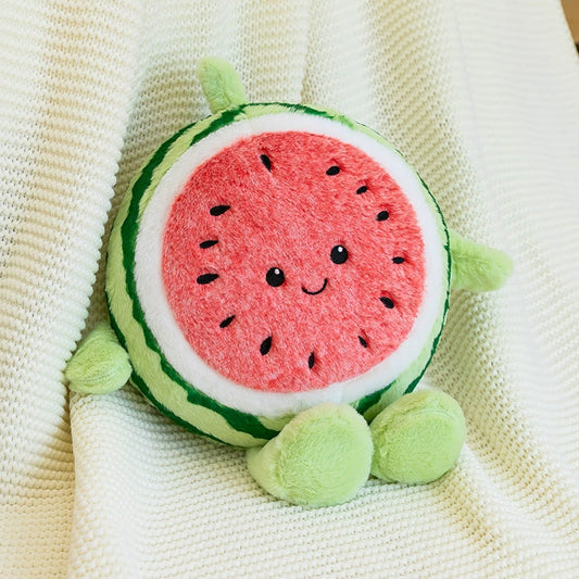 45CM Watermelon Fruit Pillow Stuffed Doll Plush Toy Soft Birthday Gift For Kids Mascot Home Decor