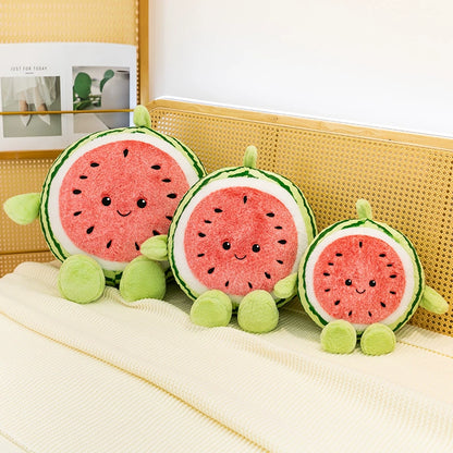 45CM Watermelon Fruit Pillow Stuffed Doll Plush Toy Soft Birthday Gift For Kids Mascot Home Decor