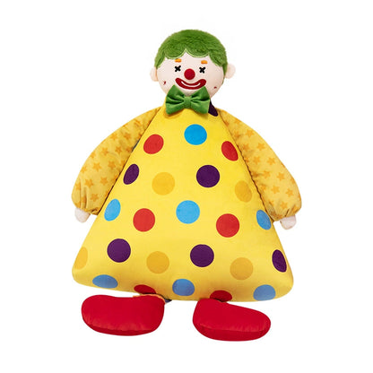 48CM Circus Clown Throw Pillow Soft Plush Toys Cartoon Stuffed Dolls Mascot Birthday Gift For Kids Adult