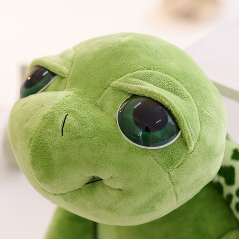 20CM Cartoon Plush Tortoise Lovely Green Big Eyes Turtle Soft Stuffed Animal Dolls Toy For Kids Baby Xmas Gifts