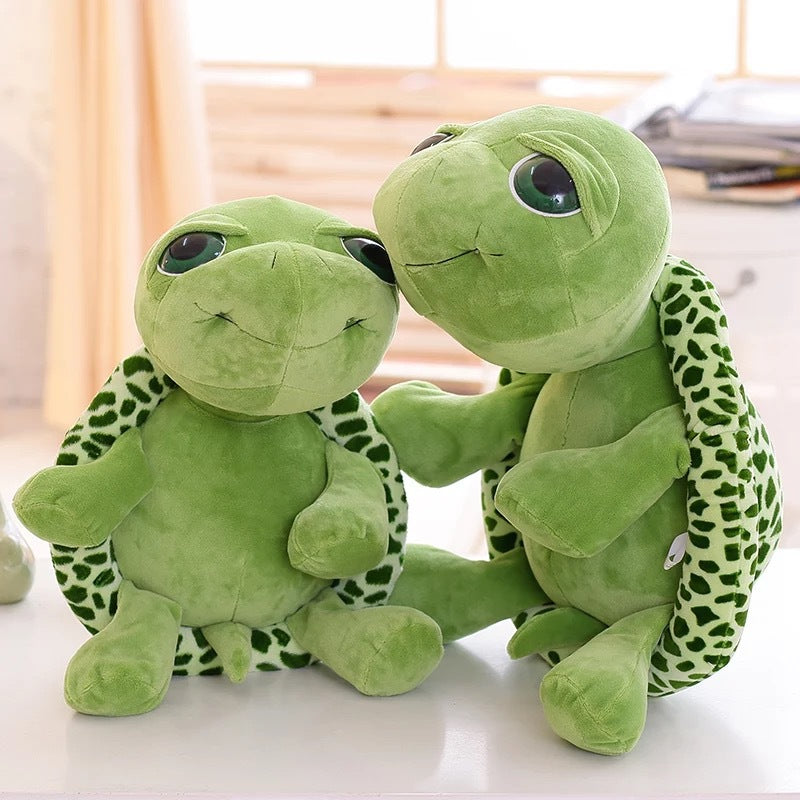 20CM Cartoon Plush Tortoise Lovely Green Big Eyes Turtle Soft Stuffed Animal Dolls Toy For Kids Baby Xmas Gifts