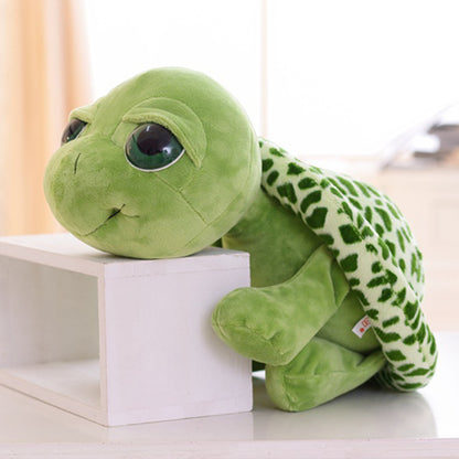 20CM Cartoon Plush Tortoise Lovely Green Big Eyes Turtle Soft Stuffed Animal Dolls Toy For Kids Baby Xmas Gifts