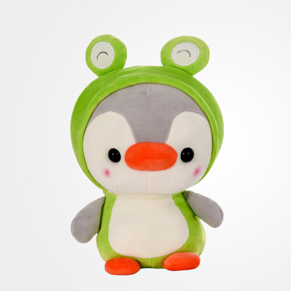 Lovely Cosplay Frog Penguin Toys Soft Dolls Stuffed Kawaii Animals Accompanying Dolls Birthday Gift For Kids Baby Mascot Halloween Gifts