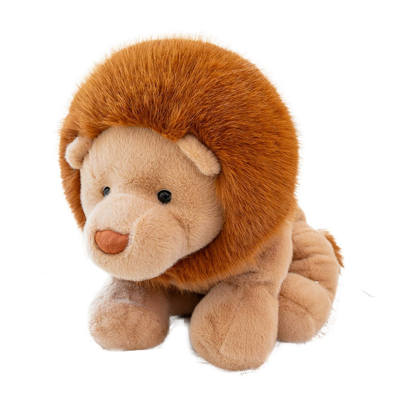 60CM Adorable Lion Pillow Brown Plush Toys Soft Stuffed Wild Animals Plusnies Dolls Soft Gift For Kids Adult