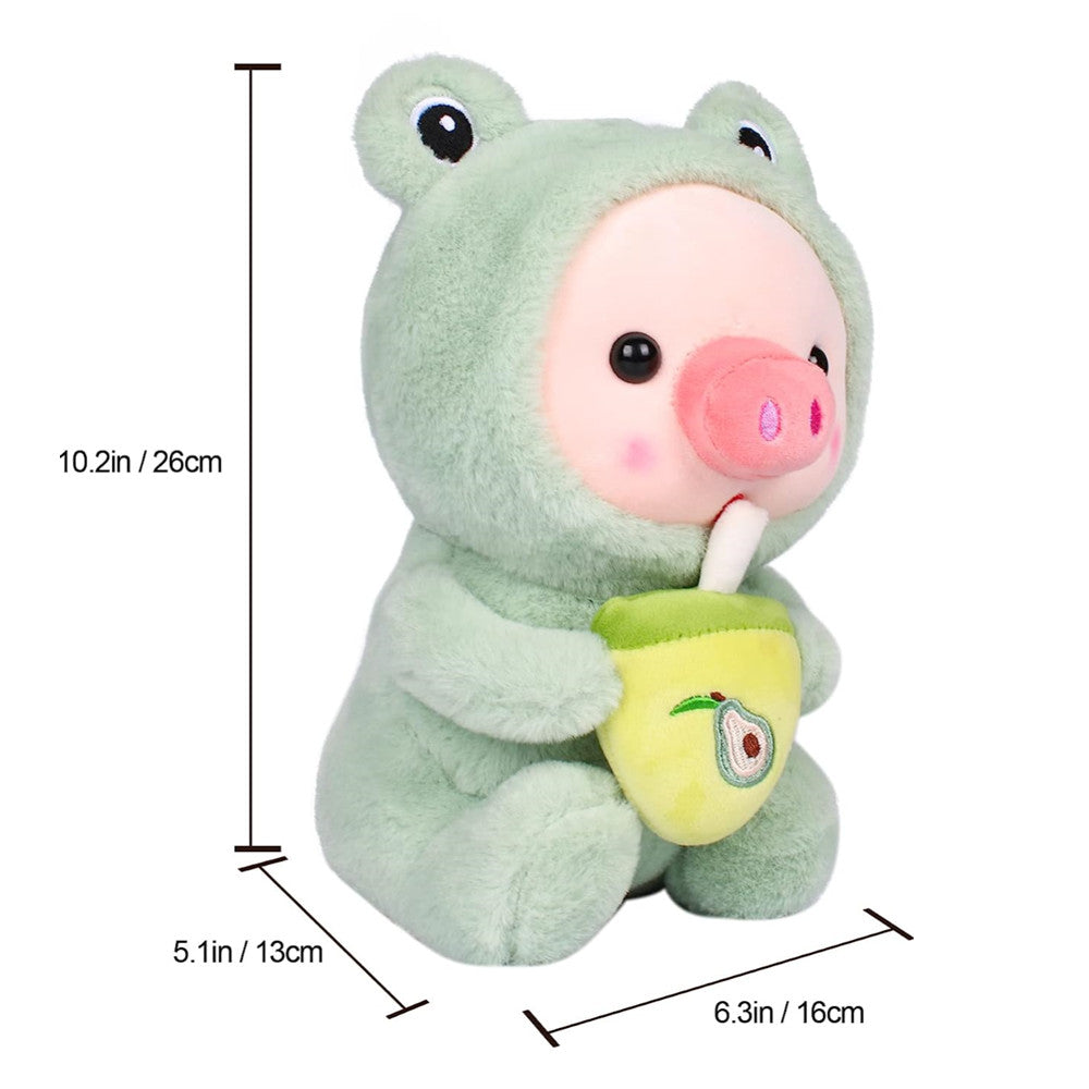 Stuffed Animals Pig Cosplay Frog Soft Christmas Dolls Kawaii Toy Birthday Gift For Kids Baby Mascot Halloween Xmas Gifts