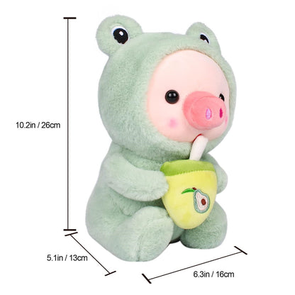 Stuffed Animals Pig Cosplay Frog Soft Christmas Dolls Kawaii Toy Birthday Gift For Kids Baby Mascot Halloween Xmas Gifts