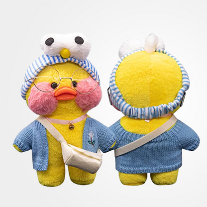 Stuffed Animals Cartoon Blue Duck Soft Toy Coat Christmas Kawaii Yellow Toy Birthday Gift For Kids Baby Mascot Halloween Xmas Dolls Gifts