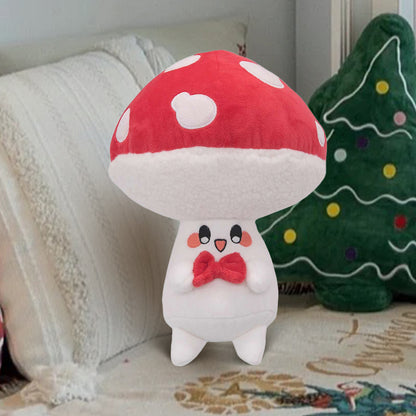 25CM Mushroom Stuffed Doll Plush Toy Soft Birthday Gift For Kids Mascot Home Decor-Original