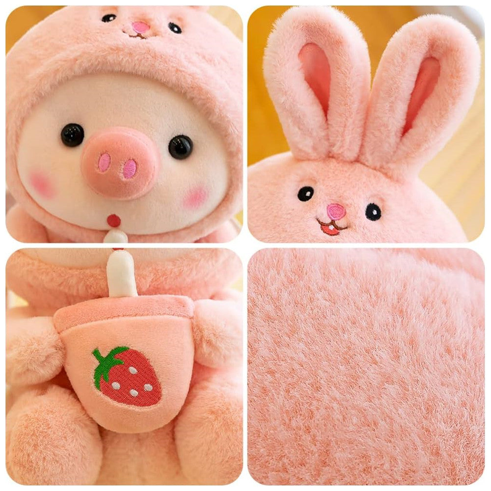 Stuffed Animals Pig Cosplay Rabbit Soft Christmas Dolls Kawaii Toy Birthday Gift For Kids Baby Mascot Halloween Xmas Gifts