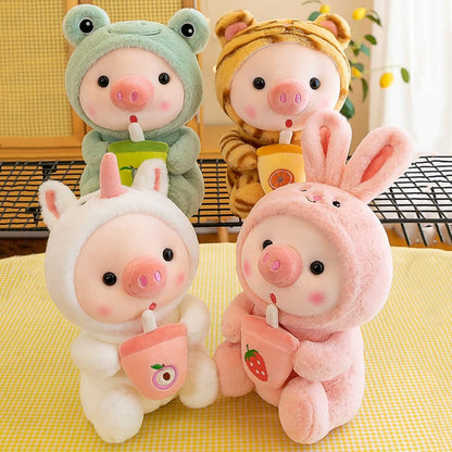 Stuffed Animals Pig Cosplay Tiger Soft Animals Dolls Kawaii Toy Birthday Gift For Kids Baby Mascot Halloween Xmas Gifts