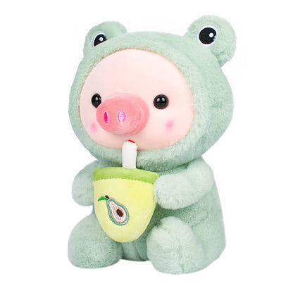 Stuffed Animals Pig Cosplay Frog Soft Christmas Dolls Kawaii Toy Birthday Gift For Kids Baby Mascot Halloween Xmas Gifts