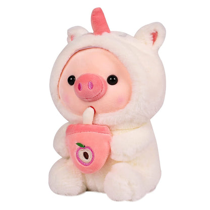 Stuffed Animals Pig Cosplay Unicorn Soft Animals Dolls Kawaii Toy Birthday Gift For Kids Baby Mascot Halloween Xmas Gifts
