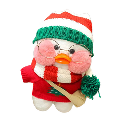 Christmas Red Stuffed Duck Dolls Soft Pink Toy Kawaii Toy Birthday Gift For Kids Baby Mascot Halloween Xmas Gifts