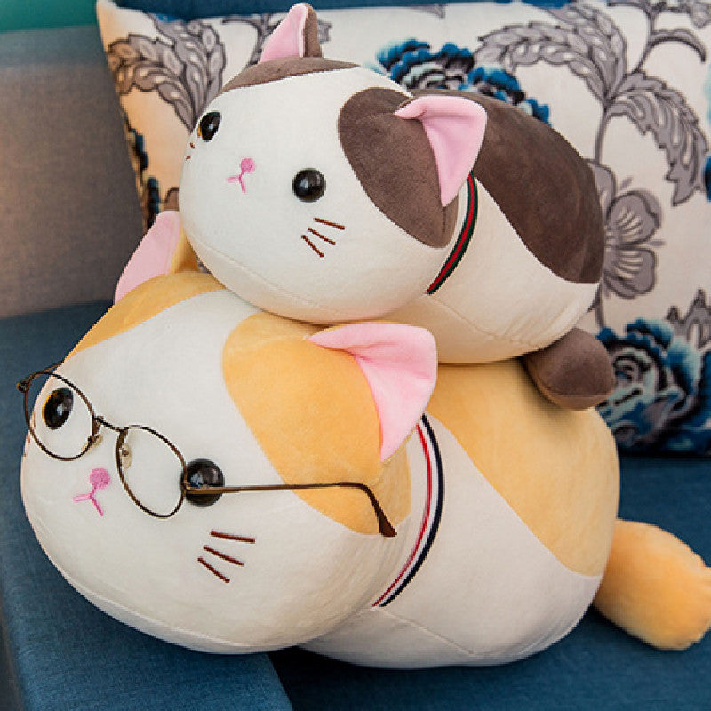 35CM Sweet Cat Plush Toys Cartoon Soft Stuffed Animals Dolls Mascot Birthday Xmas Gift Home Decor