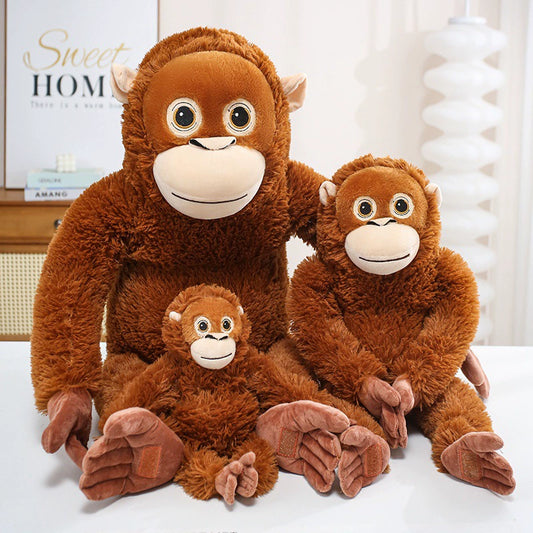 90CM Large Monkey Stuffed Animal Big Gorilla Soft Long Arms for Hanging Plush Toys Gibbon Plush Gifts For Kids