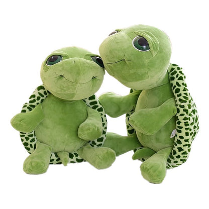 20CM Cartoon Plush Tortoise Lovely Green Big Eyes Turtle Soft Stuffed Animal Dolls Toy For Kids Baby Xmas Gifts