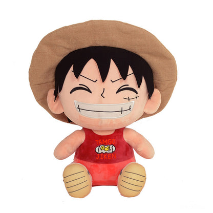 25CM Luffy Plush Toys Cosplay Dolls Cartoon Soft Stuffed Mascot Birthday Xmas Gift