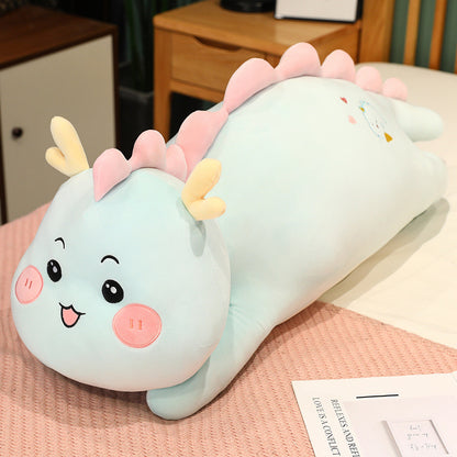100CM Cute Fat Dragon Large Dinosaur Pillow Soft Stuffed Animal Dolls Plush Toys Mascot Birthday Xmas Gifts