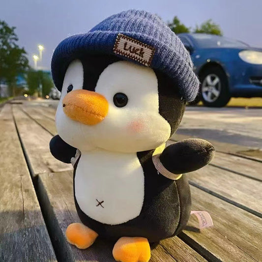 35CM Hat Penguin Toys Soft Animals Dolls Birthday Gift For Kids Baby Mascot Home Decor