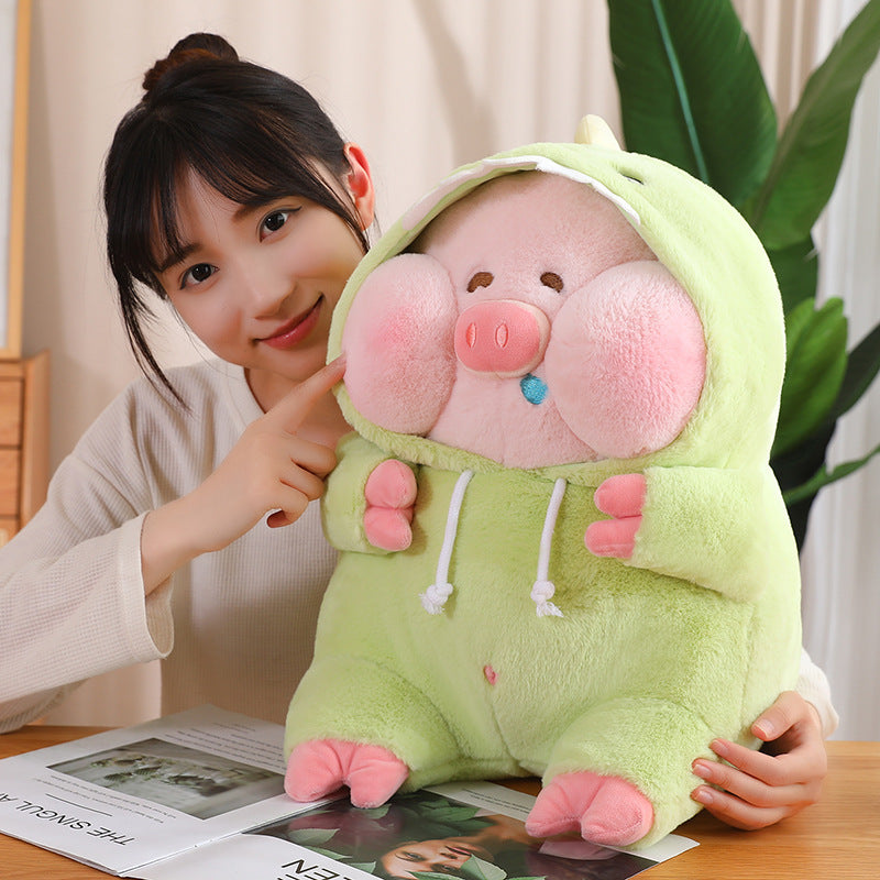 40CM Soft Green Fat Pig Stuffed Cute Animals Dolls Kawaii Toy Gift For Kids Baby Mascot Xmas Gifts
