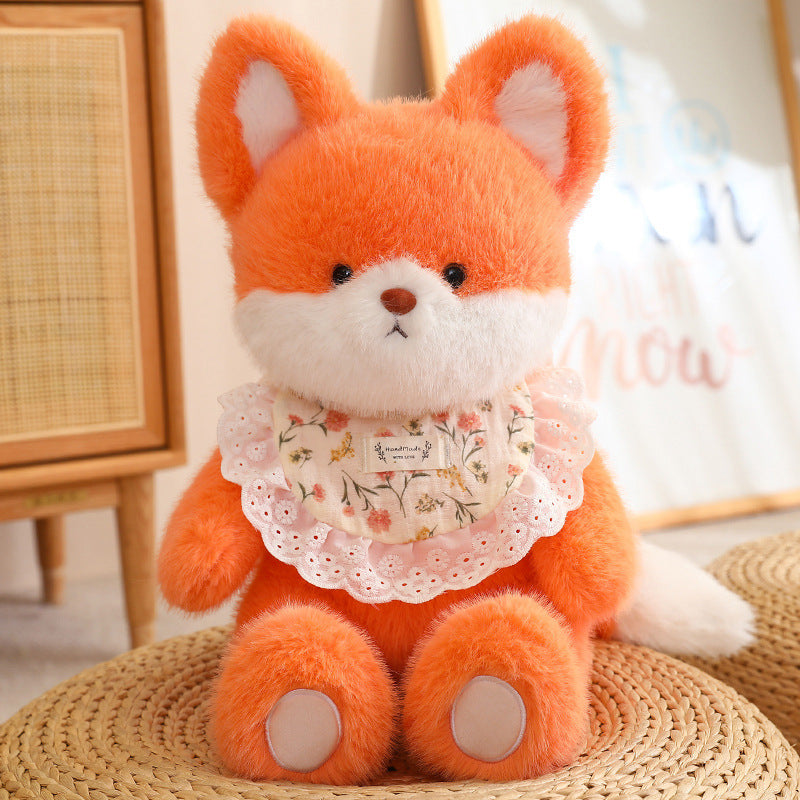 45CM Kawaii Luck Baby Bear Rabbit Cat Fox Soft Stuffed Dolls Animals Plush Toys For Kids Xmas Gift Home Decor