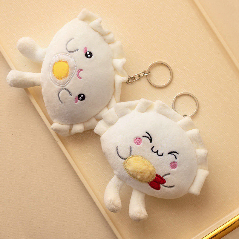 35CM Dumpling Dolls Plush Toy Keychain Stuffed Spring Festival Food Dolls For Kids Chinese New Year Gift