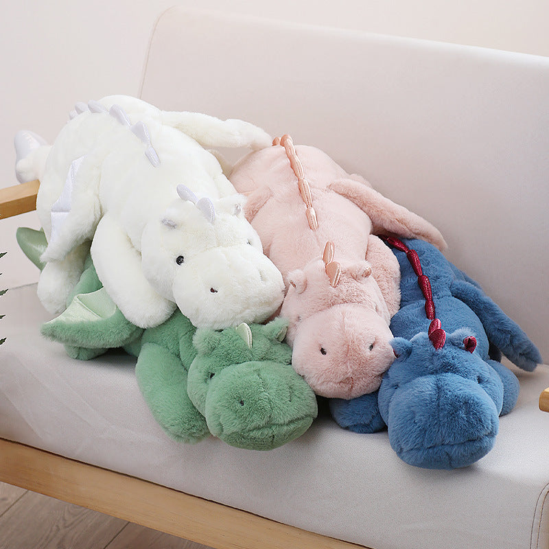 70CM Cute Lying Dinosaur Soft Stuffed Animal Dolls Plush Toys Mascot Birthday Xmas Gifts For Kids Home Decor