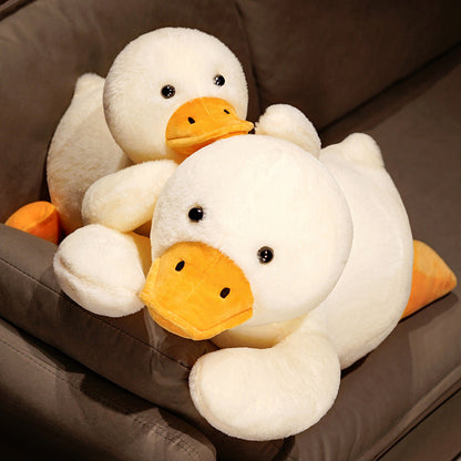 100CM Cute White Duck Pillow Plush Toys Cartoon Soft Stuffed Animal Dolls Bag Mascot Birthday Xmas Gift