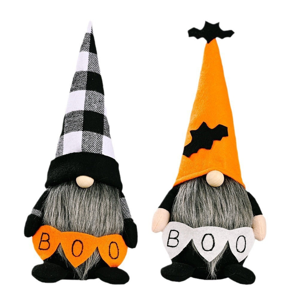 2PCS 22CM Halloween Bat The Gnome Figurine Dolls Toy Xmas Gifts Mascot Festival Home Decor