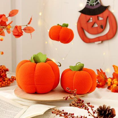 3Pces 15CM Halloween Pumpkin Plush Toys Soft Stuffed Dolls Mascot Birthday Xmas Gift Home Decor