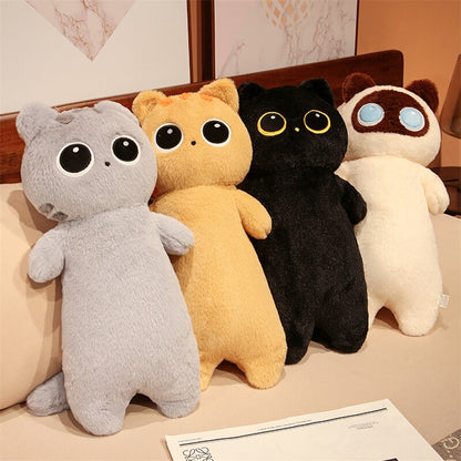 130CM Kawaii Cat Pillow Soft Cartoon Plush Stuffed Animals Doll Gifts For Kids Children Sleep Pet Pillow Home Decor