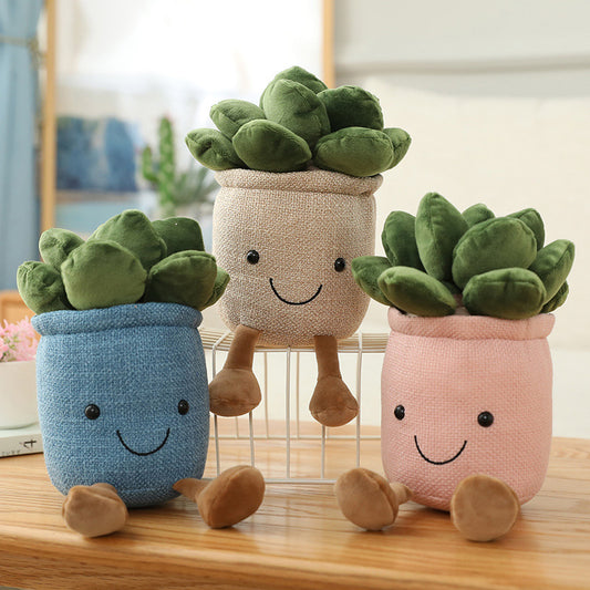 25CM Succulent Cactus Soft Flower Plants Dolls Toy Birthday Gift For Kids Baby Mascot Christmas Gifts Home Decor