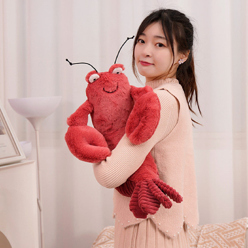 60CM Lobster Crab Soft Stuffed Animal Plush Dolls Toy Kawaii Pillow Plushies Room Decor Ocean Life Gift For Kids