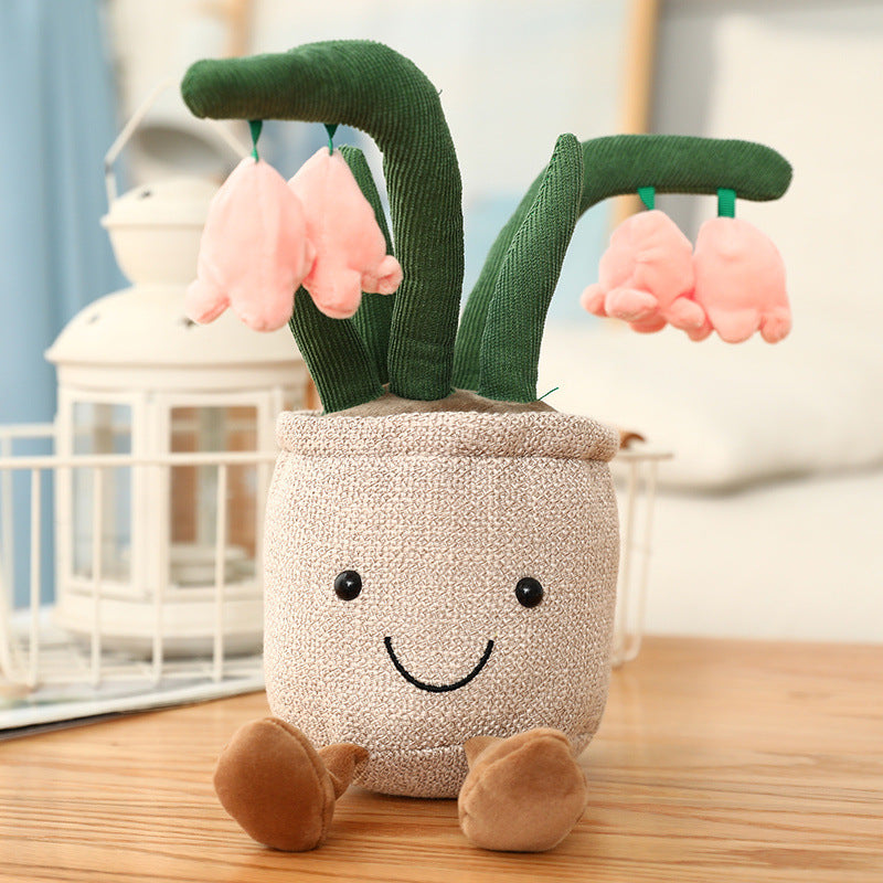 35CM Flower Tulips Cactus Soft Plants Dolls Toy Gift Mascot Christmas Gifts Home Decor