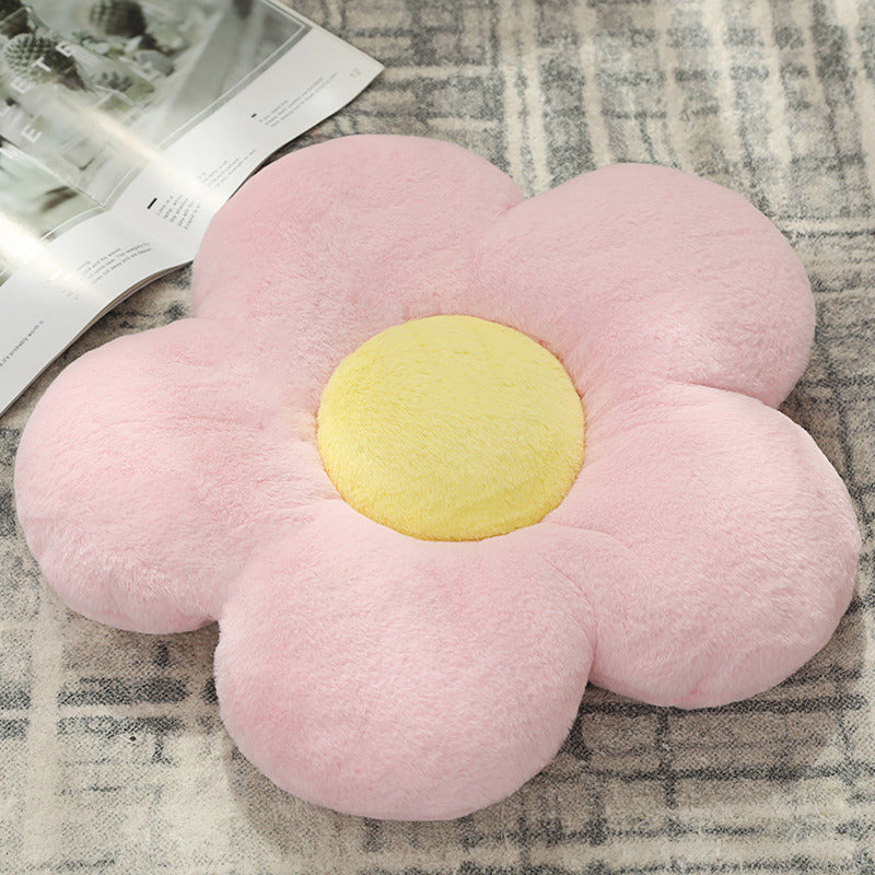 35CM Colorful Flower Cushions Pillows Toy Cartoon Soft Stuffed Dolls Mascot Birthday Xmas Gift