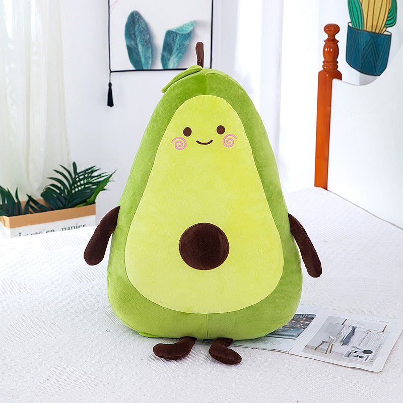 75CM Avocado Plush Long Pillows Toy Cartoon Soft Stuffed Fruits Dolls Mascot Birthday Xmas Gift