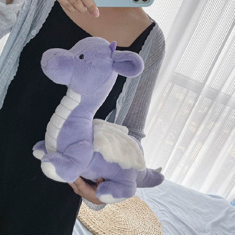 40CM 2024 Mascot Dragon Dinosaur Soft Stuffed Animal Dolls Plush Toys Mascot Birthday Xmas New Year Gifts