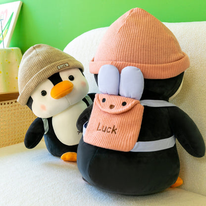 35CM Hat Penguin Toys Soft Animals Dolls Birthday Gift For Kids Baby Mascot Home Decor