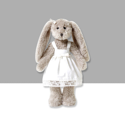 30CM White Dress Rabbit Plush Toys Soft Stuffed Animals Dolls For Baby Kids Mascot Birthday Xmas Valentine's Day Gift