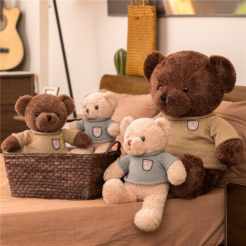 90CM Cute Bear Pillow Plush Toys Soft Stuffed Animal Dolls Mascot Birthday Gifts Christmas Decor