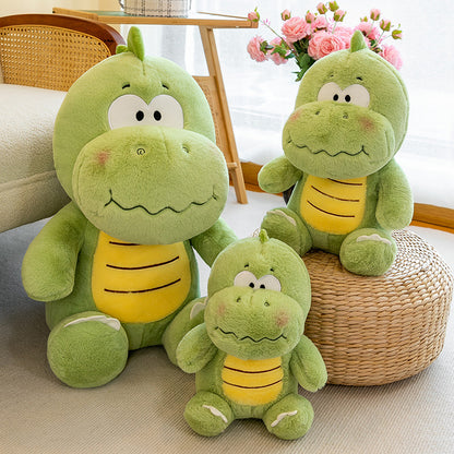 50CM Green Fat Dinosaur Soft Stuffed Animal Dolls Plush Toys Mascot Birthday Xmas Gifts For Kids Home Decor