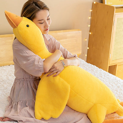 120CM Fat Geese Long Animal Pillow Plush Toys Cartoon Swan Soft Stuffed Dolls Mascot Birthday Xmas Gift