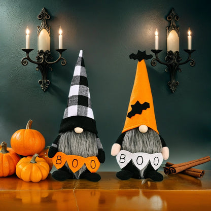 2PCS 22CM Halloween Bat The Gnome Figurine Dolls Toy Xmas Gifts Mascot Festival Home Decor