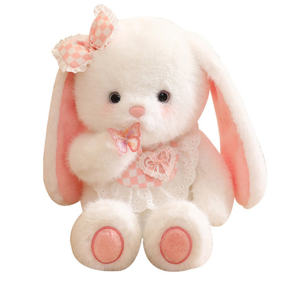 45CM Kawaii Luck Baby Bear Rabbit Cat Fox Soft Stuffed Dolls Animals Plush Toys For Kids Xmas Gift Home Decor