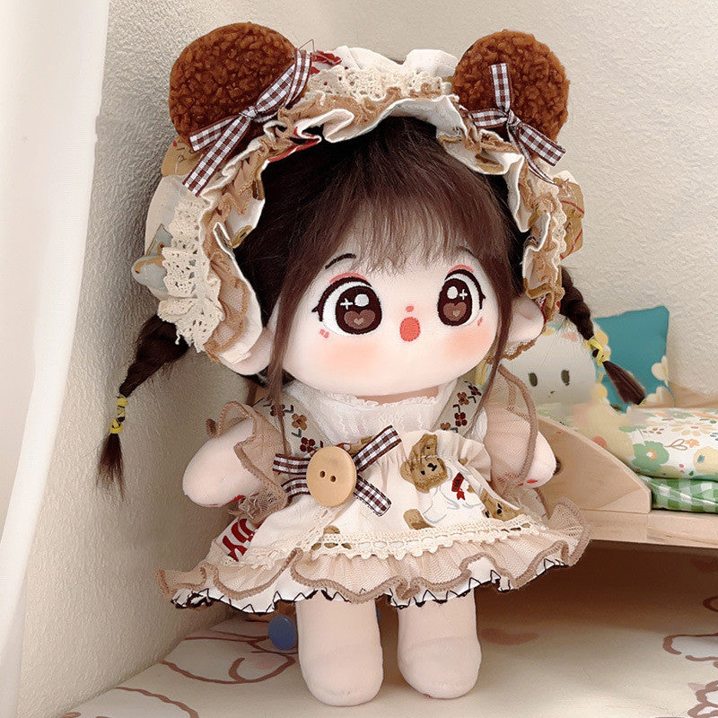 20M Cute Maid Dress Up Cotton Doll Girl Plush Dolls Kawaii Plush Toys Soft Stuffed With Skeleton Kids Gift